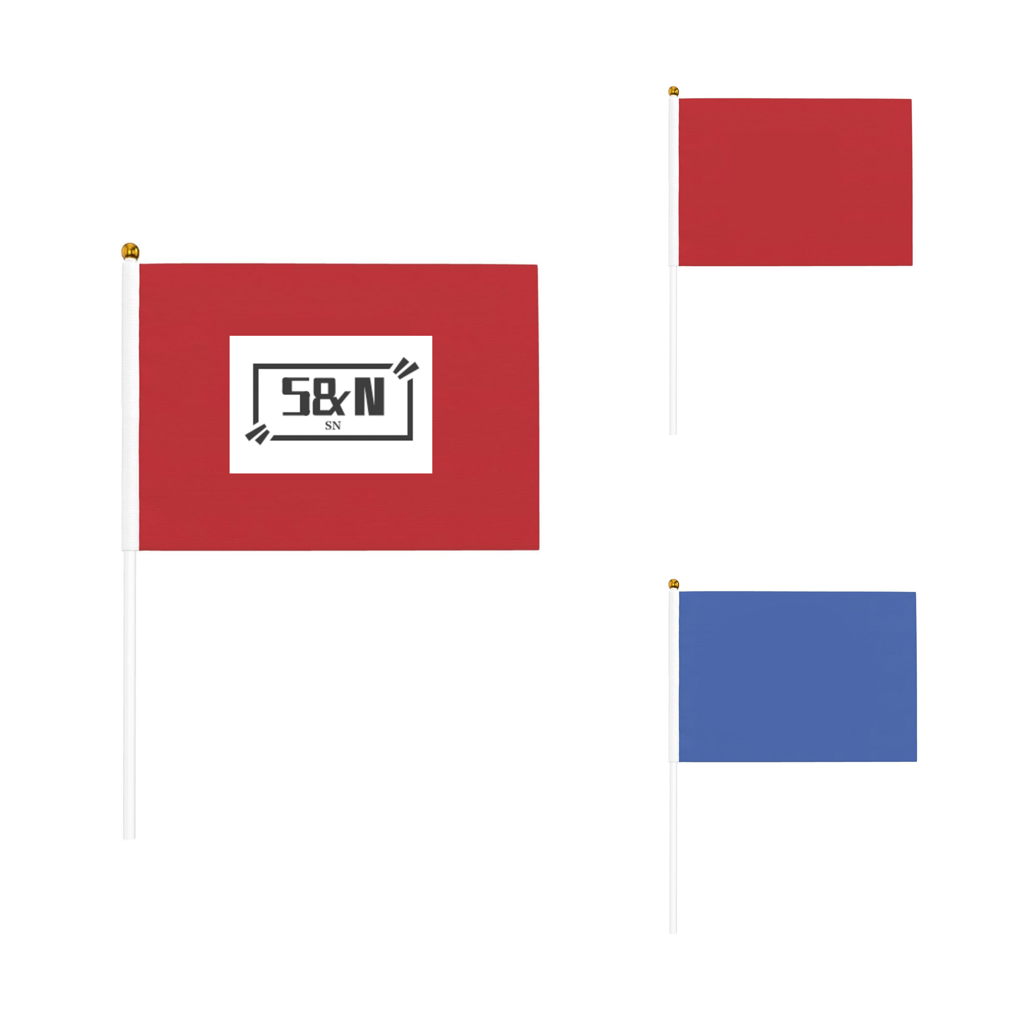 Mini Hand-waved Flag With Plastic Pole 4