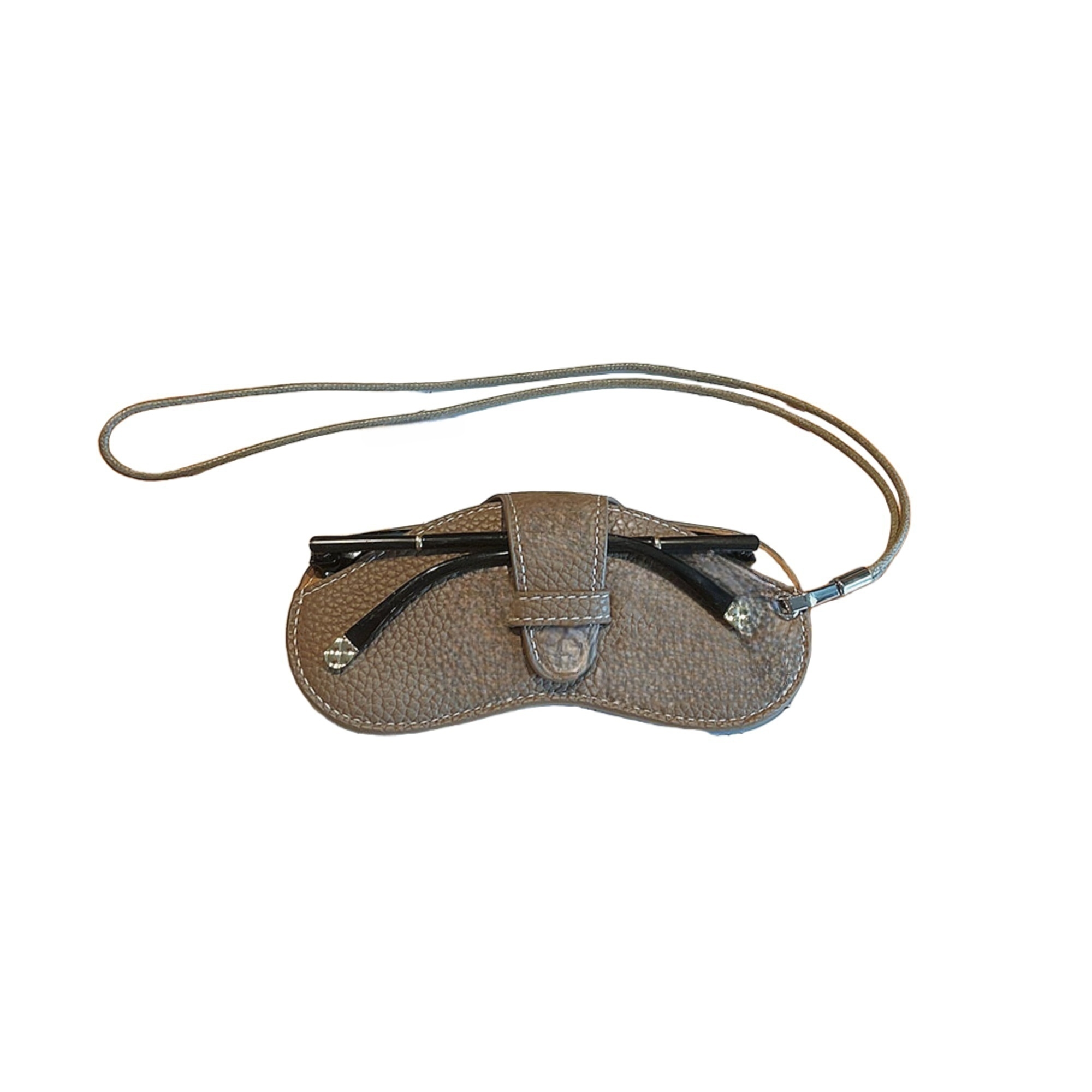 Soft Leather Sunglasses Pouch With Lanyard 11