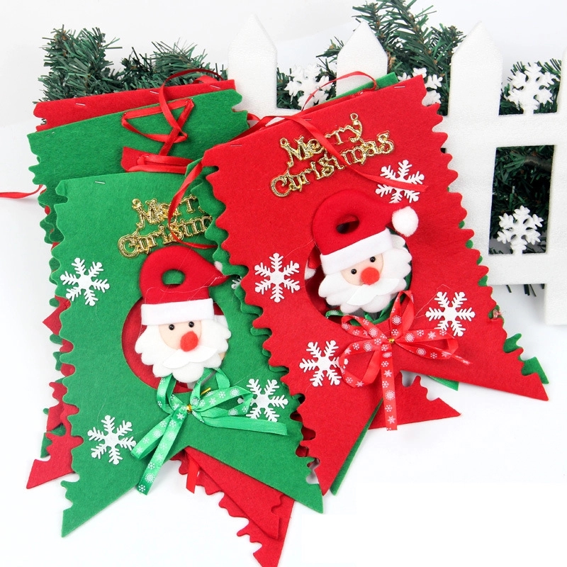 Christmas pull flag