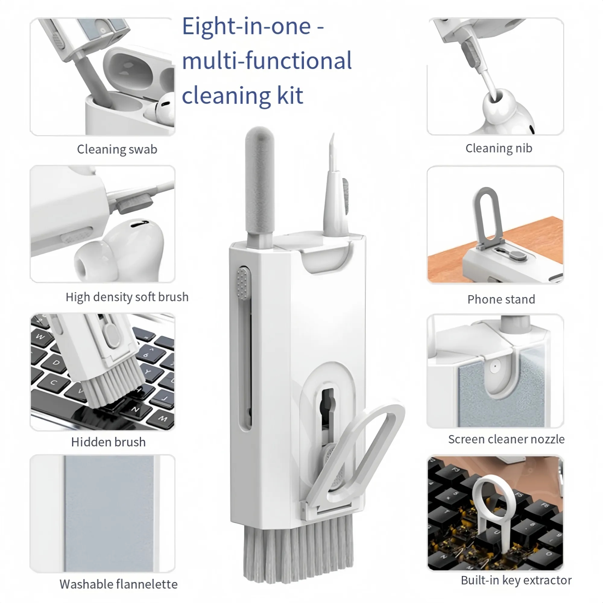 Multifunctional 8-in-1 Cleaning Brush Set 4