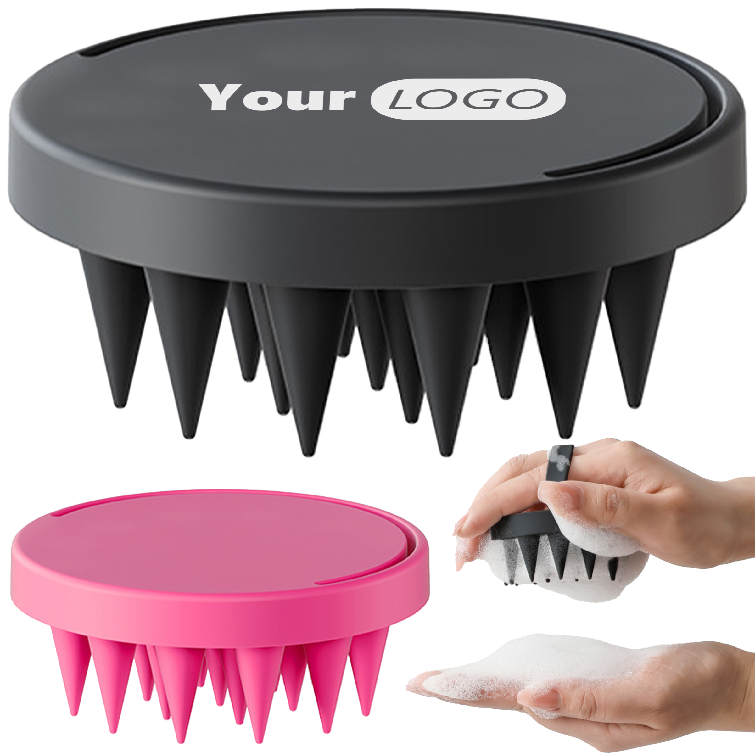 Silicone Multi Functional Massage Hair Brush 8