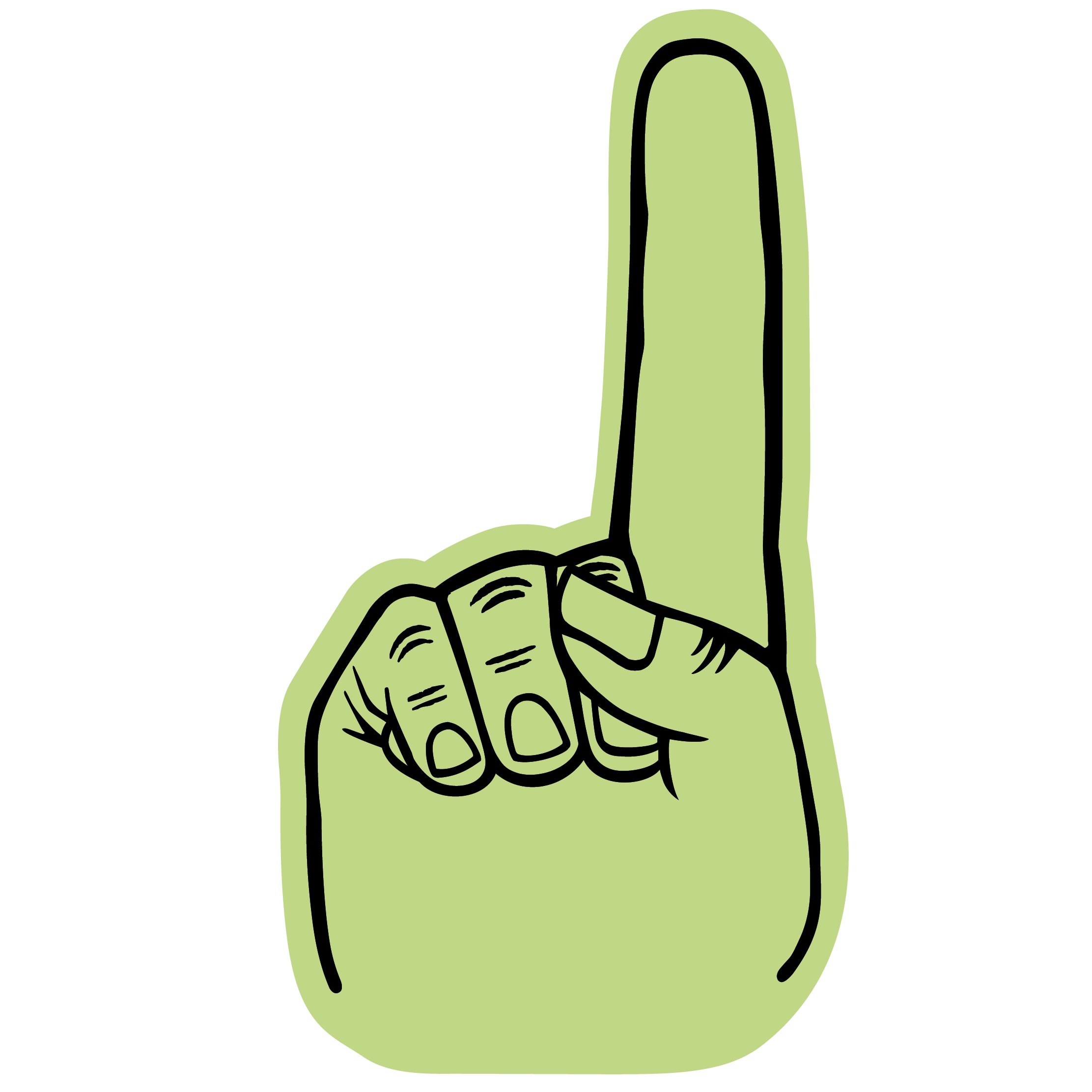 14" Foam Hand 93