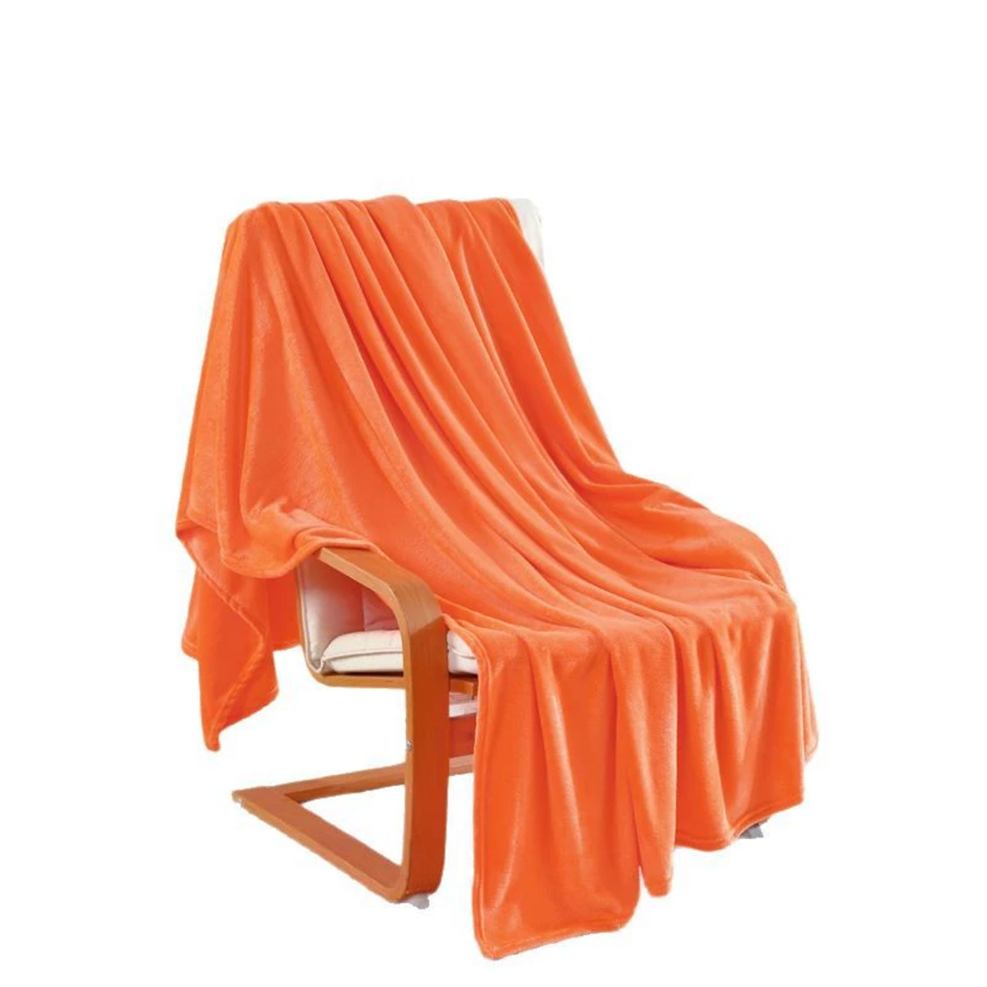 Plain 200GSM Fleece Blanket Couch Cover 5