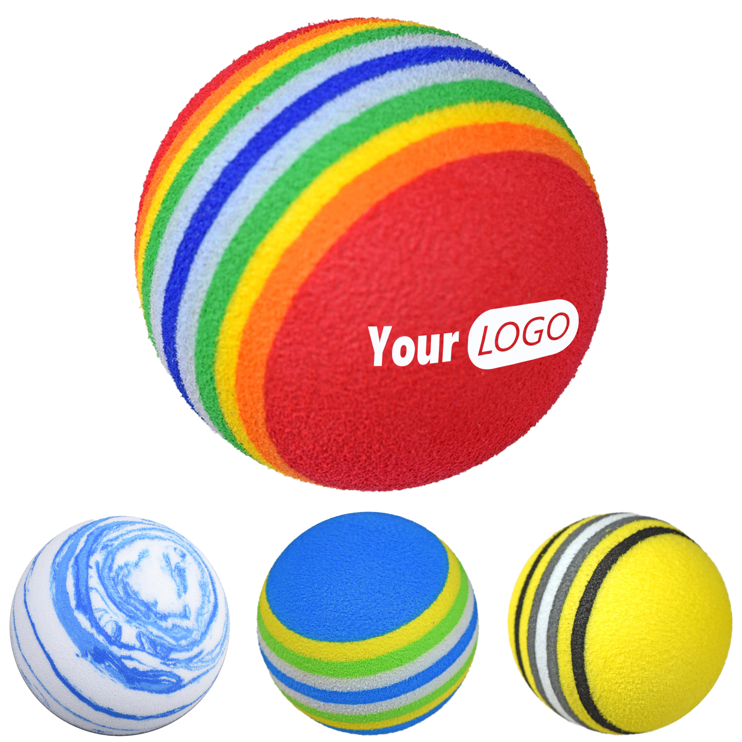 Other Organic Material Personalized Colorful Foam Golf Ball 4