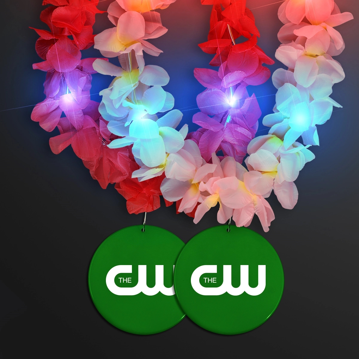 Light Up Hawaiian Leis with Custom Circle Medallion 82