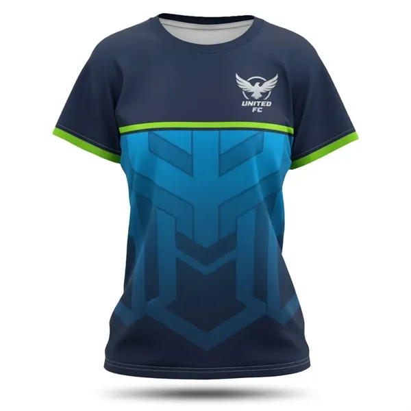 Women's Sublimated Jacquard Short Sleeve Performance T-Shirt