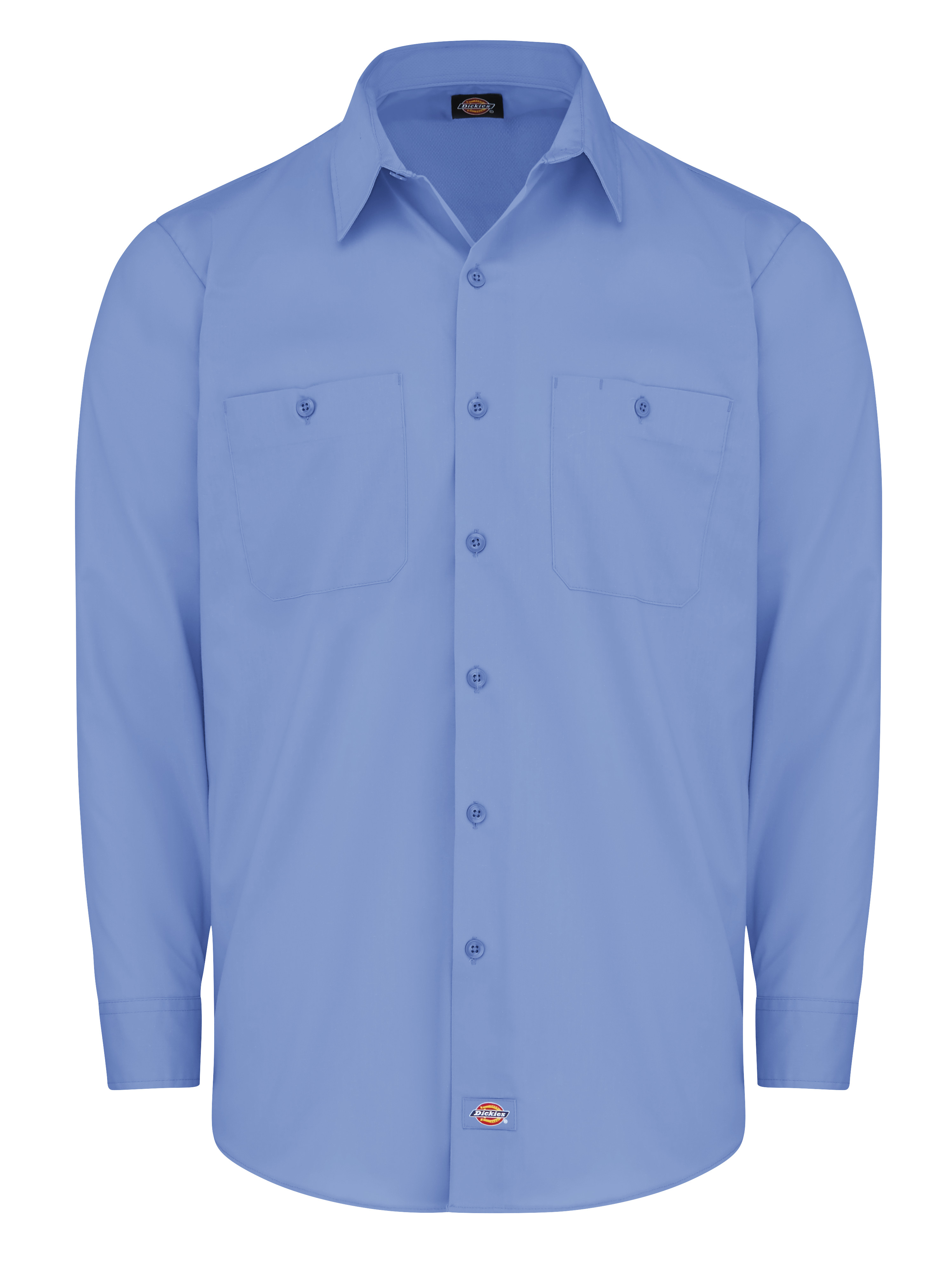 Dickies® Men's Industrial WorkTech Ventilated Long-Sleeve Work Shirt With Cooling Mesh