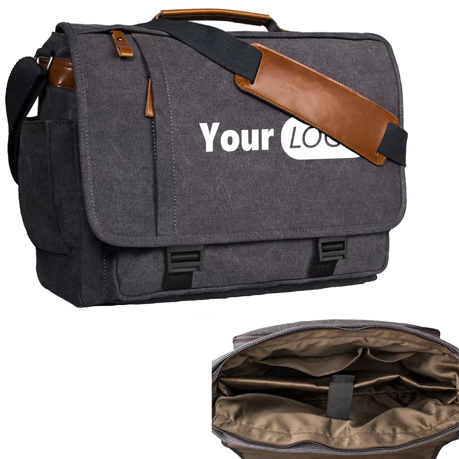Canvas Laptop Messenger Bag