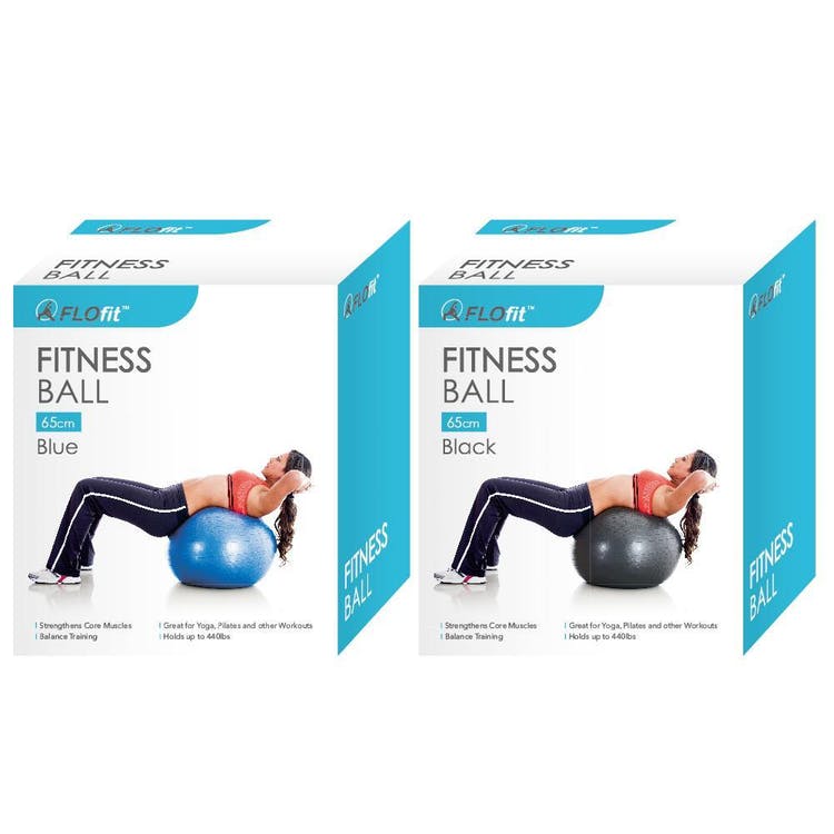 Exercise Balls - Blue & Black 65 cm 3