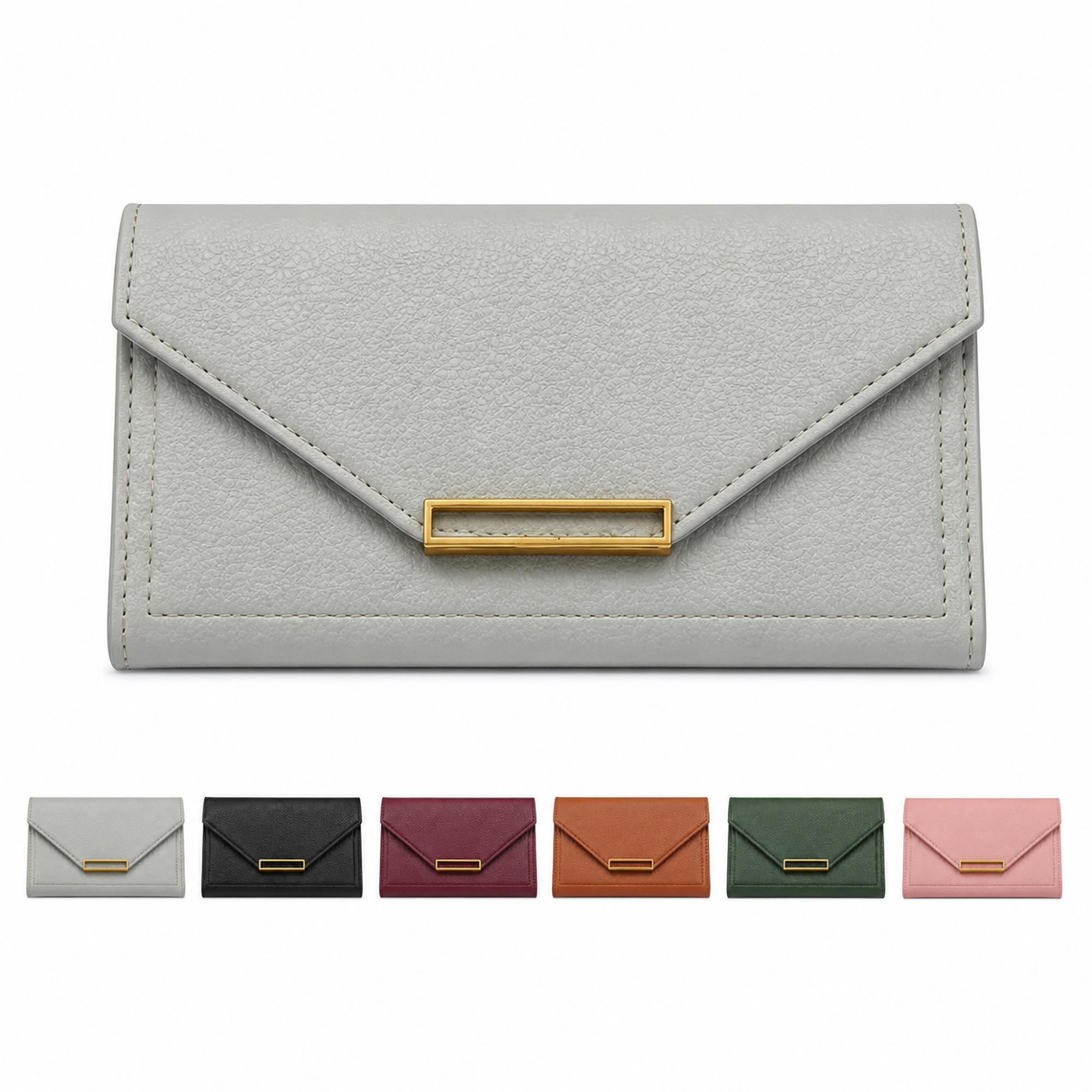 Organized Faux Leather Wallet with Coin Storage 2