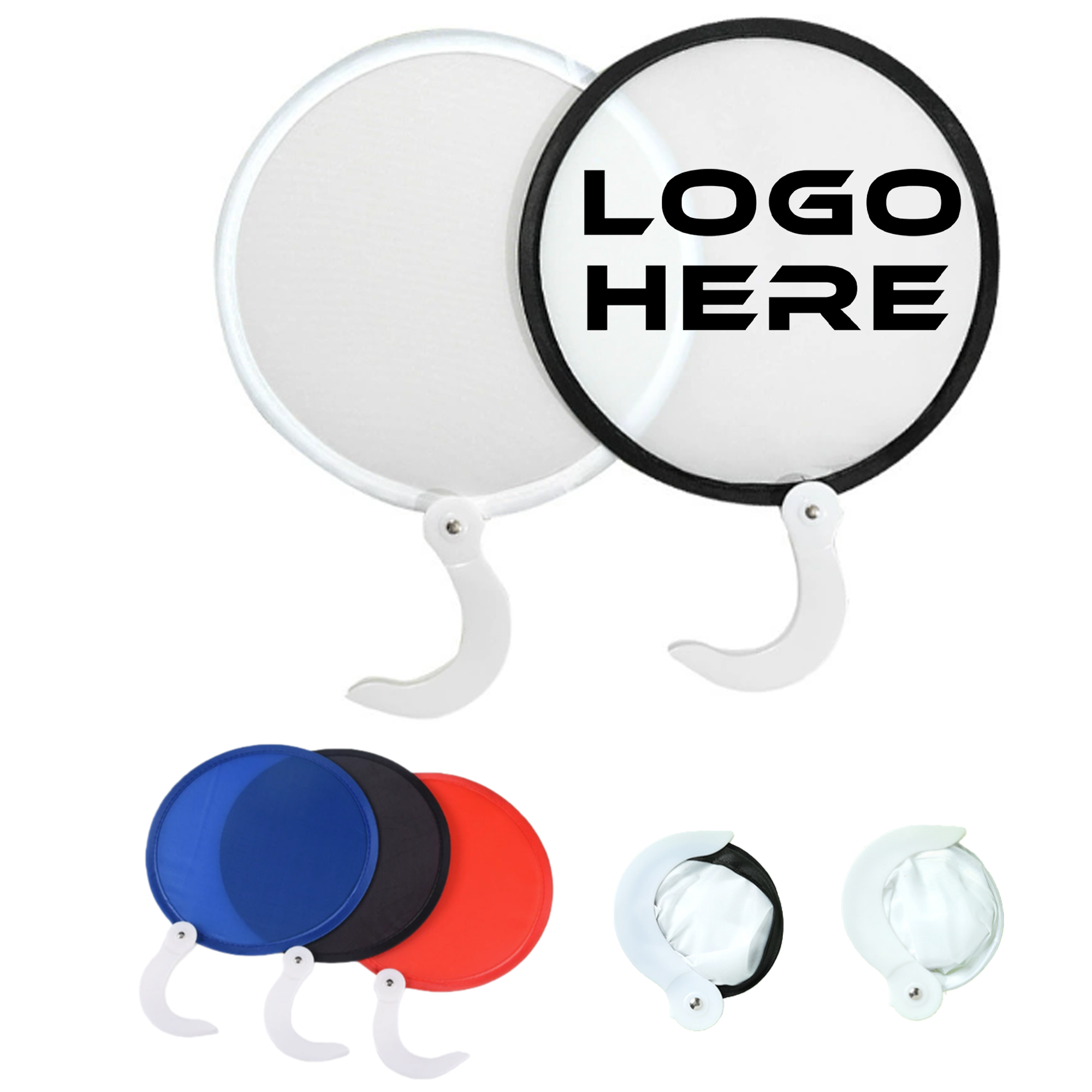Foldable Style Handheld Round Folding Fan