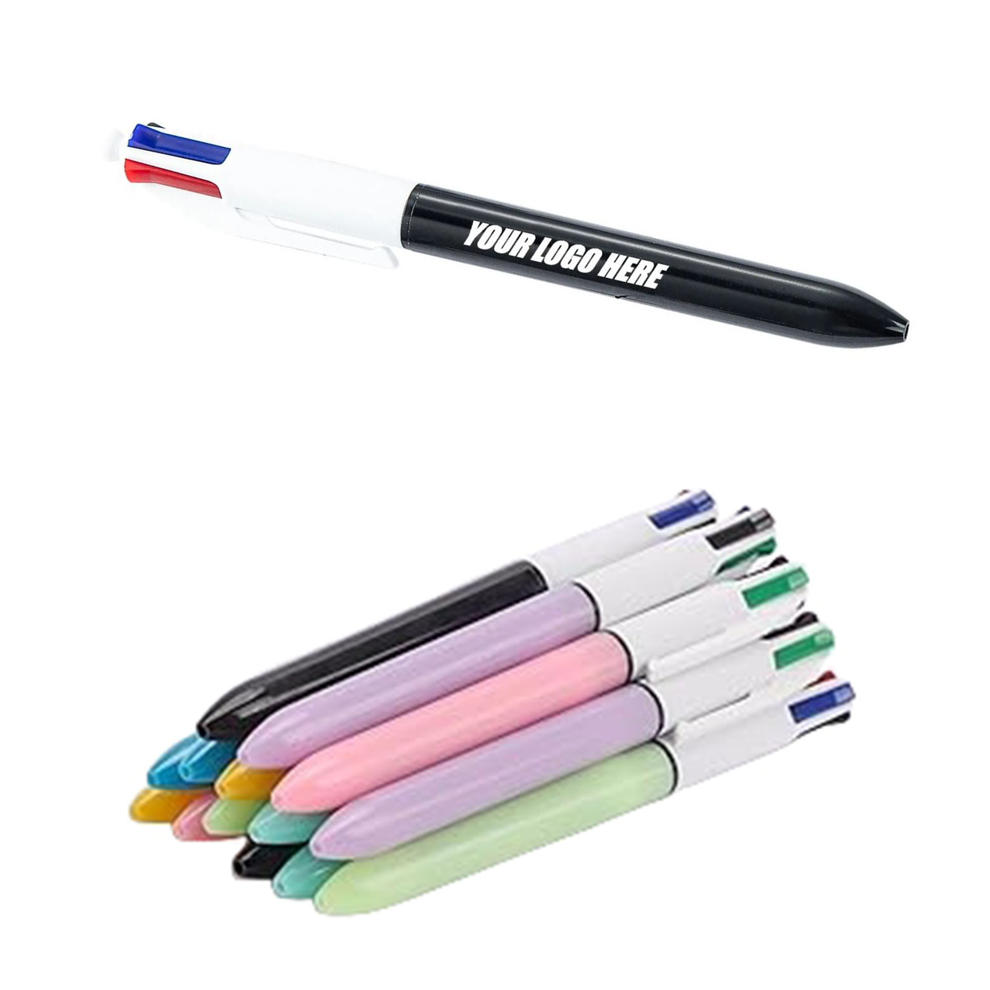 MOQ25 Retractable Colored Pen 3
