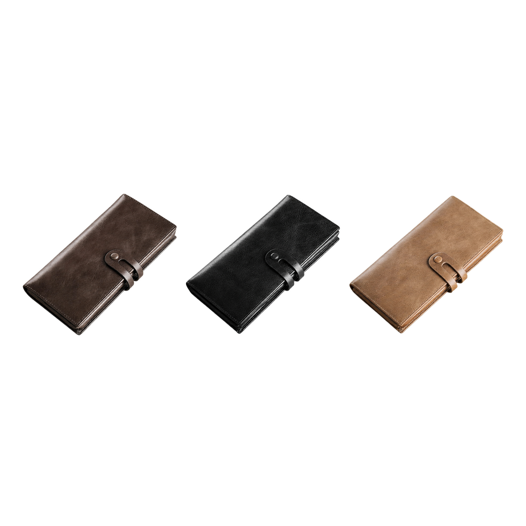 Bifold Card Organizer Faux Leather Vintage Wallet 4