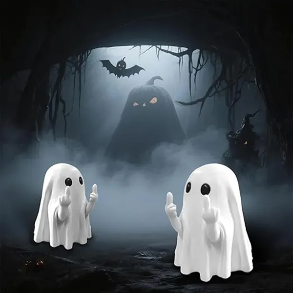 Ghost Figurines Halloween Decorations for Office, School and Events 2