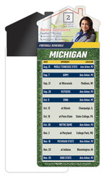 Magna-Card House Shape Magnet Football Schedules (3.5x9)