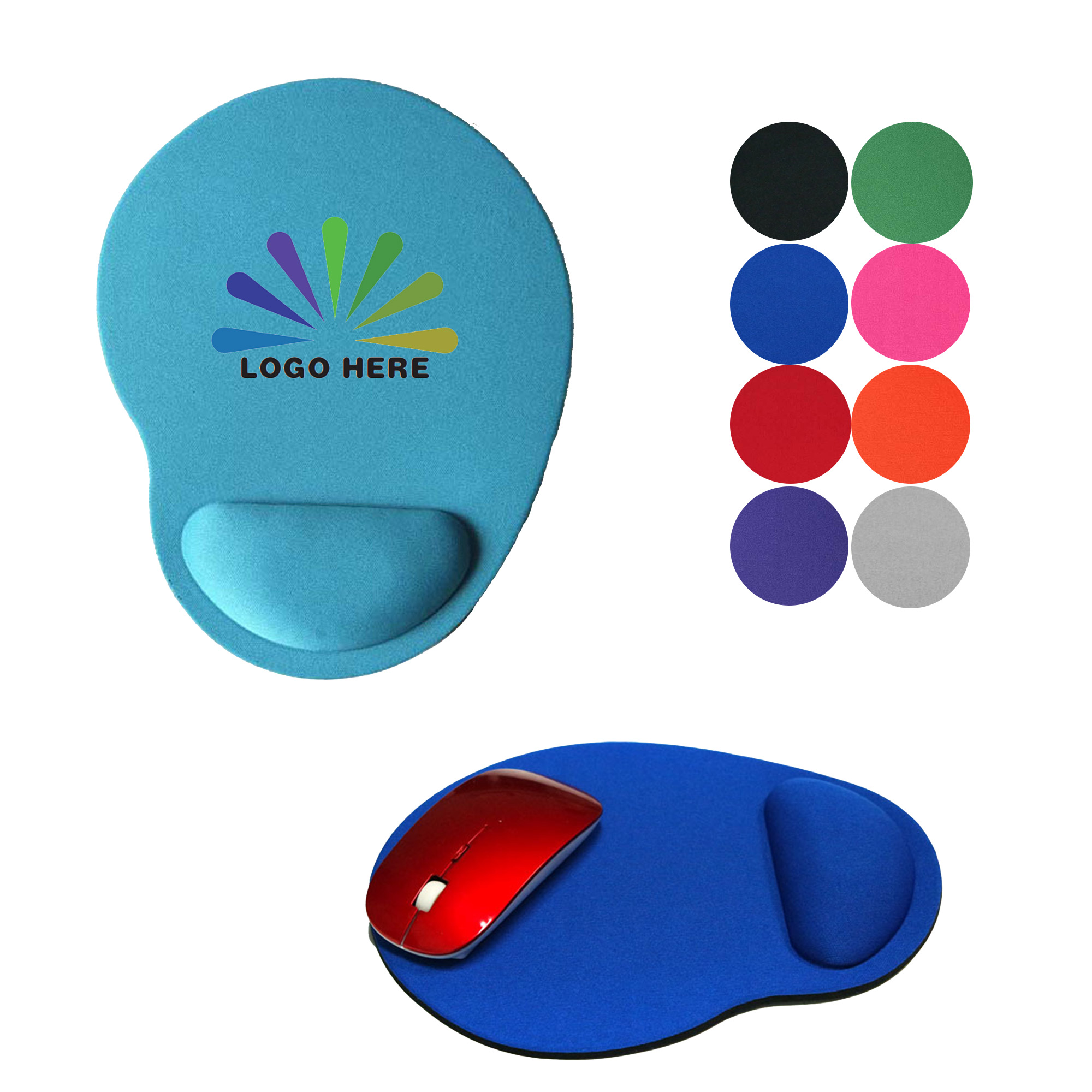 Full Color Soft Wrist-Supporting Mouse Pad 4