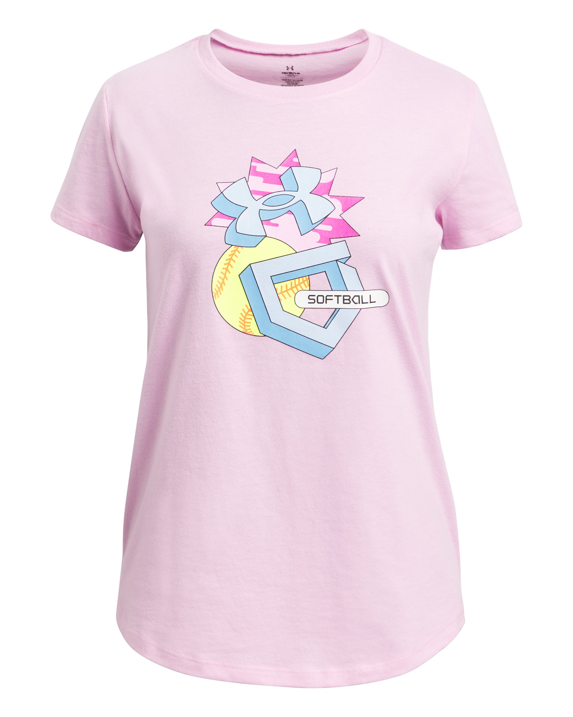UA Softball Sketch Girls' Short Sleeve 4