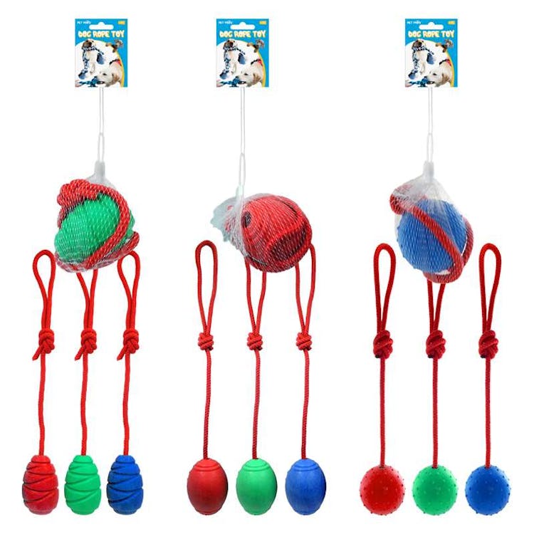 Rope Ball Toys Assorted 3