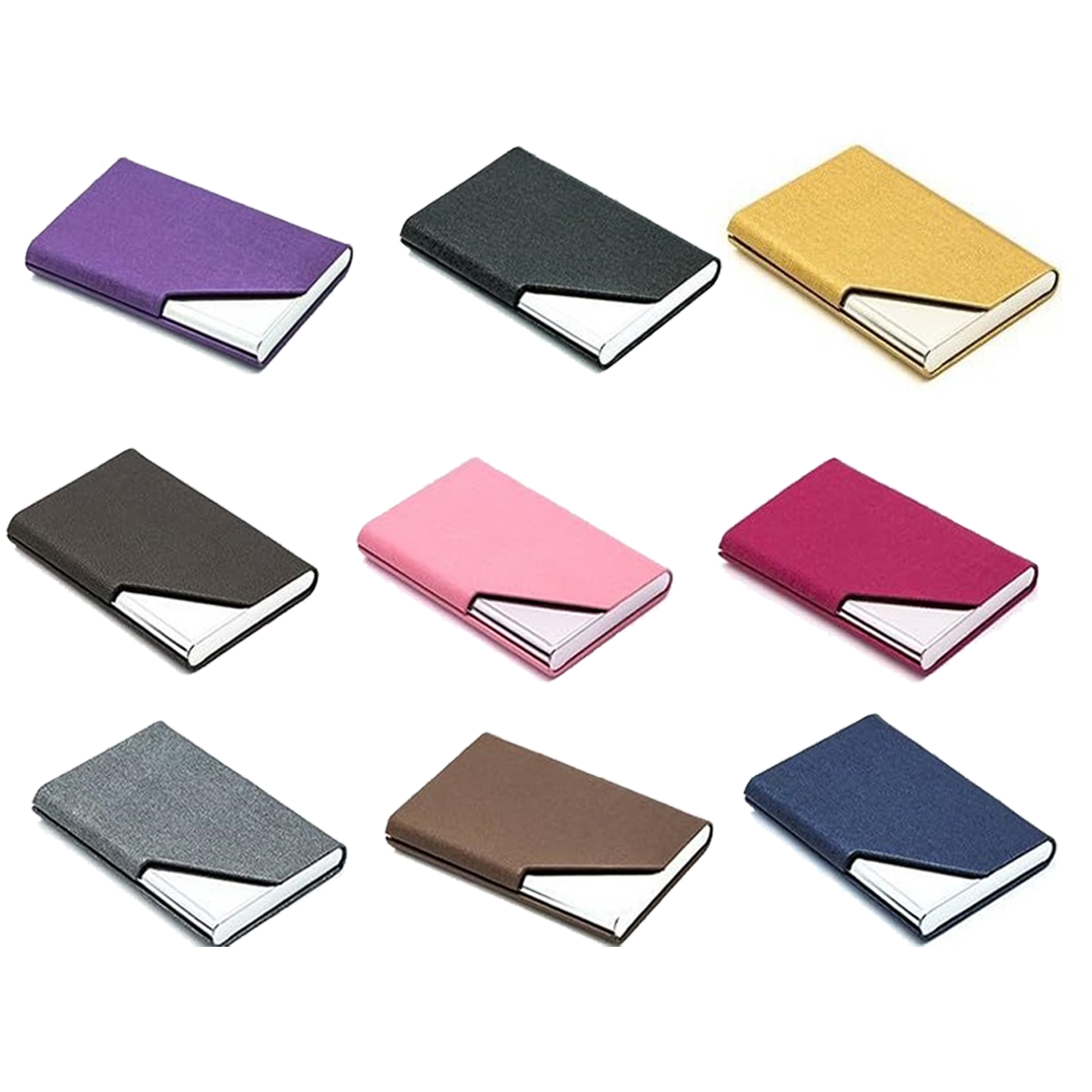 MOQ50 Premium Leather Magnetic Card Holder 6
