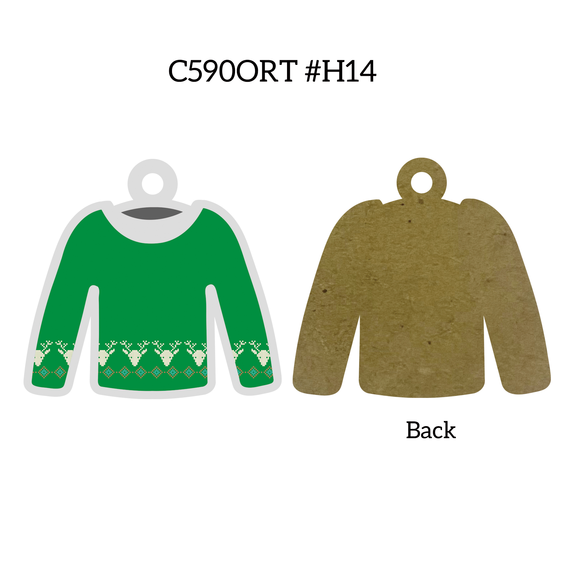 Free Shipping Full Color Christmas Ornament - Ugly Sweater 27