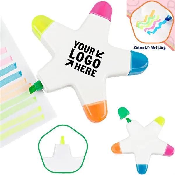 Five-pointed Star Highlighter for Office, School and Events 3
