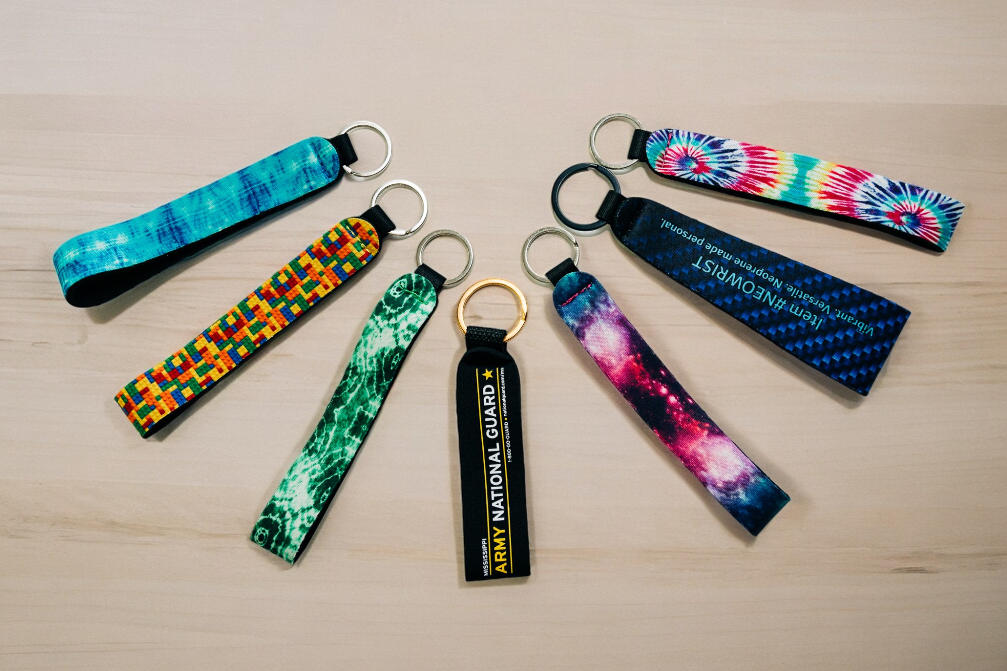 NeoWrist Neoprene Wristband Keyring 10