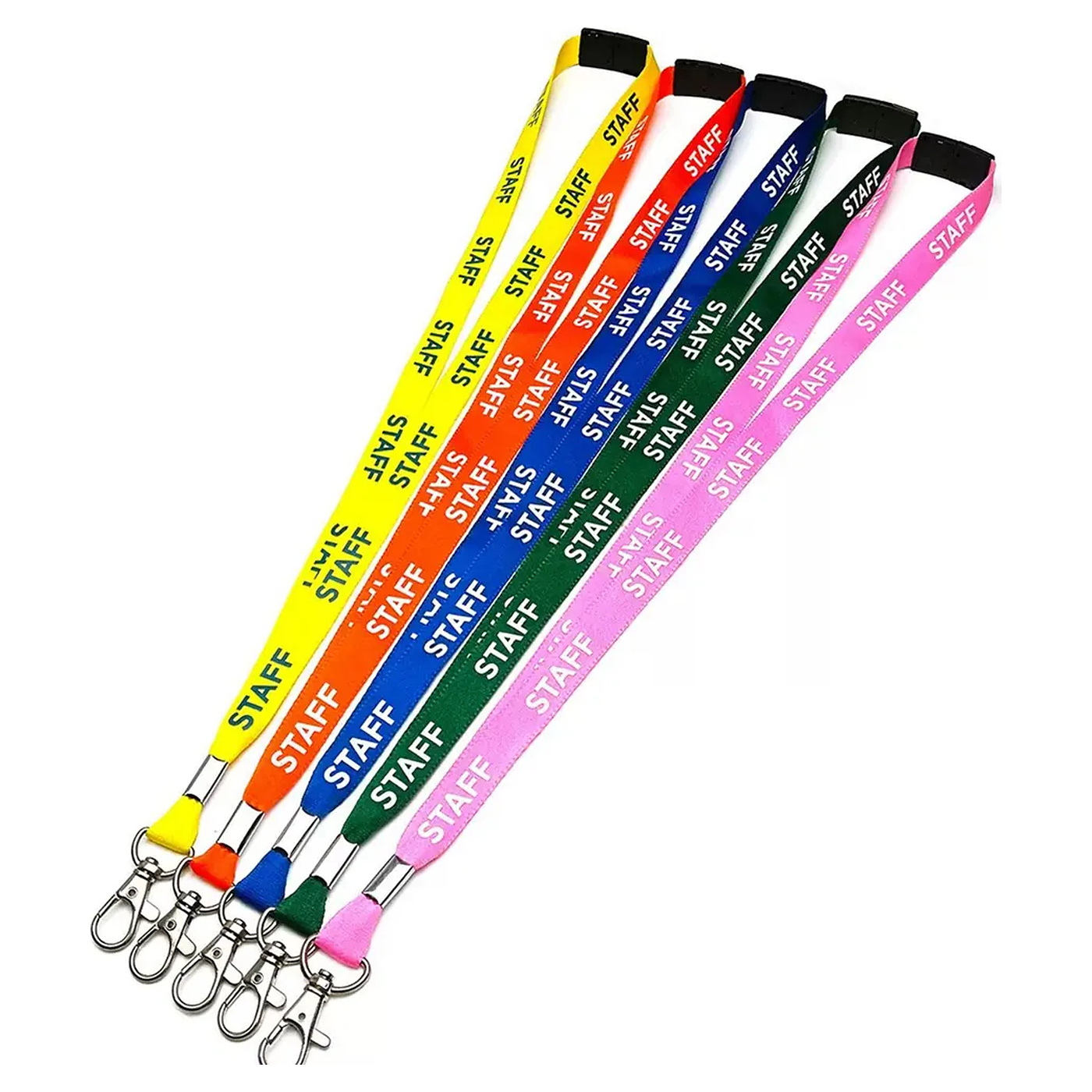 3/4" Polyester Lanyard /Metal Crimp Split-Ring