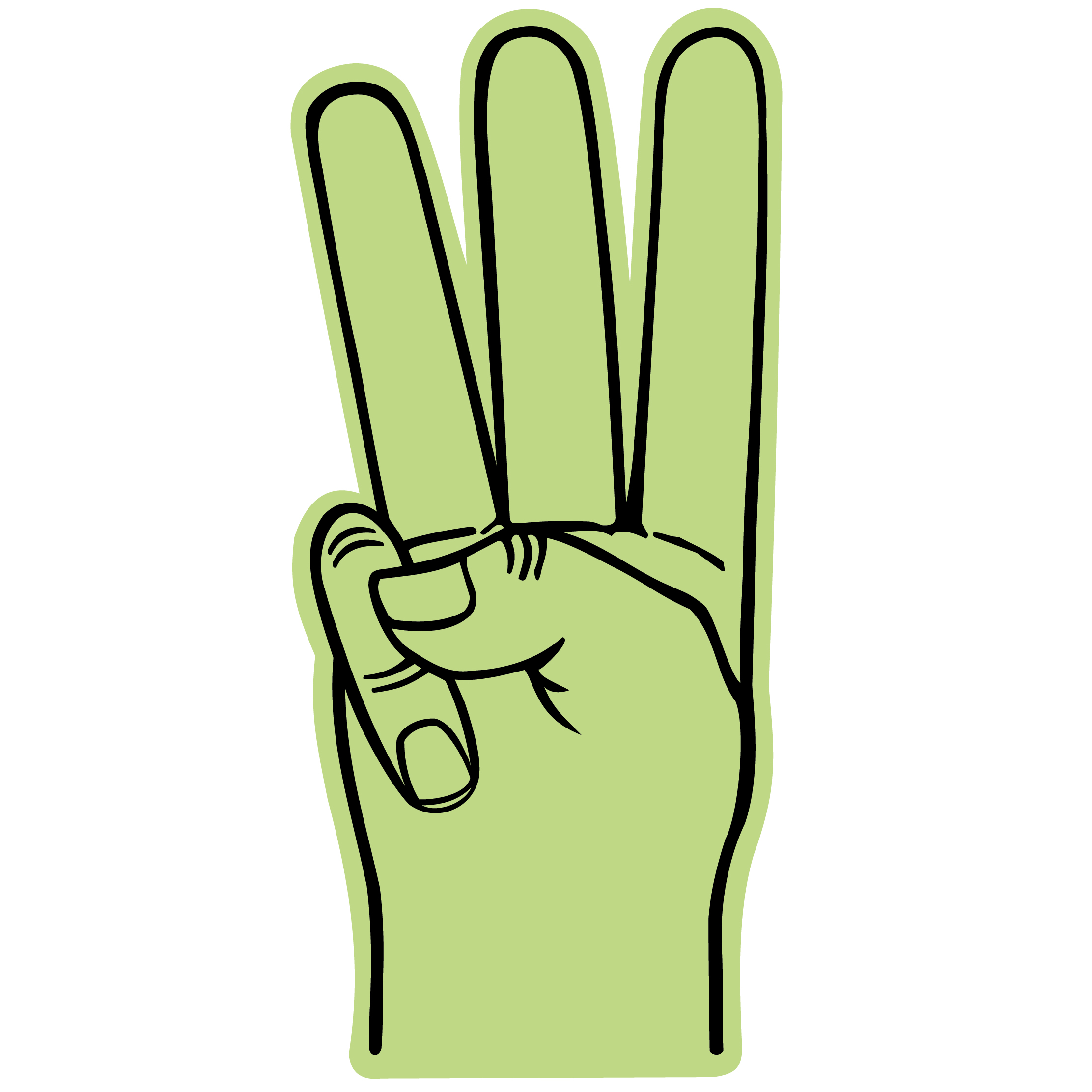 3 Fingered Hand Mitt 76