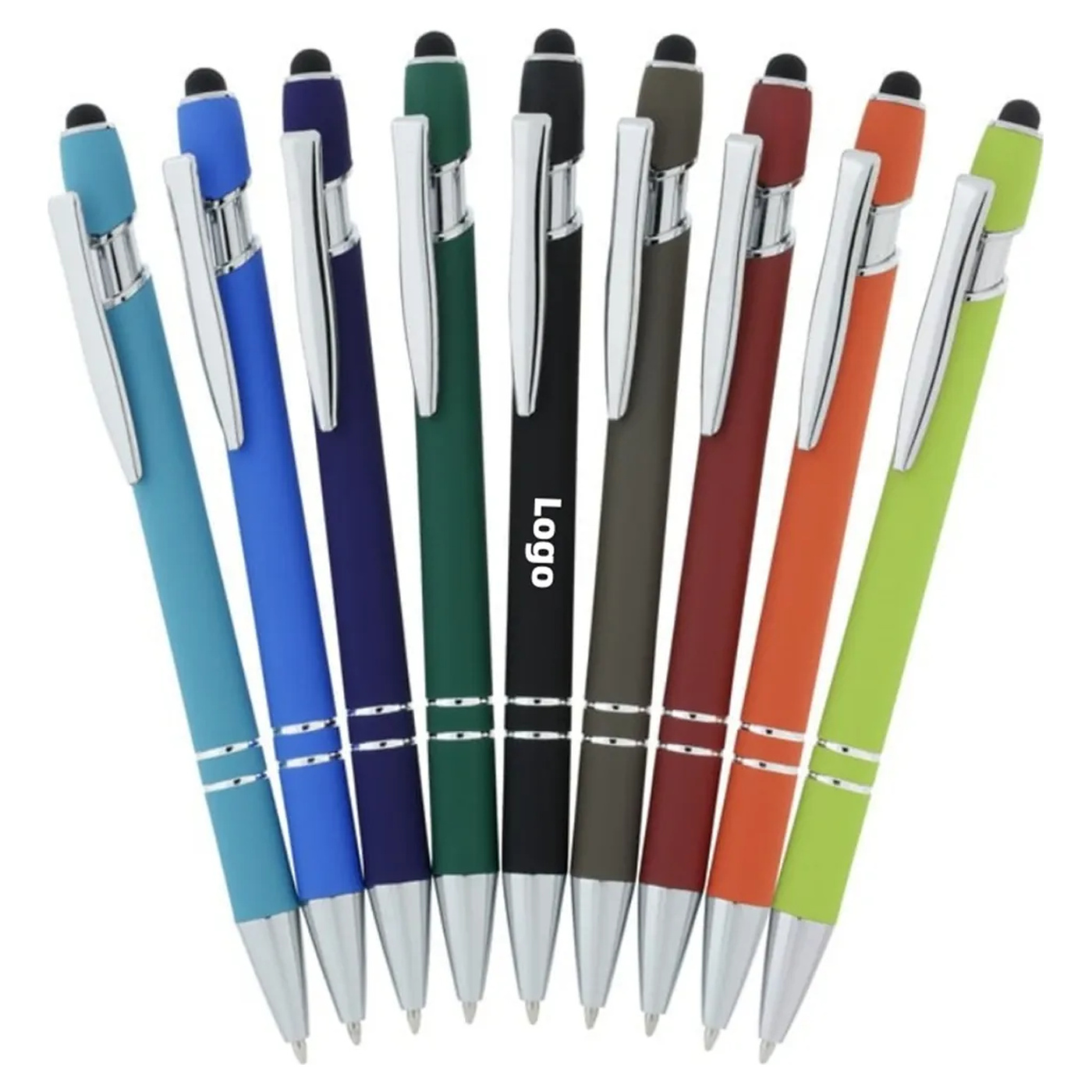 Tactile Grip Stylus Pen with Metallic Finish