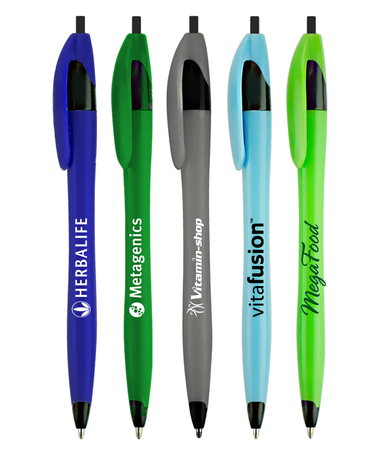 Union Printed, "Elegant" Clicker Pen - Tropical Barrels