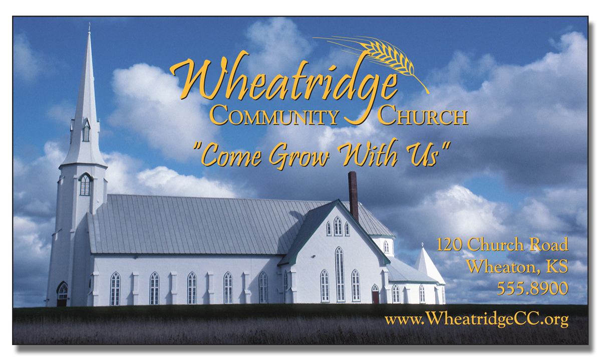 Religious Business Card Magnet - 3.5x2 (Square Corners) - 25 mil. 8