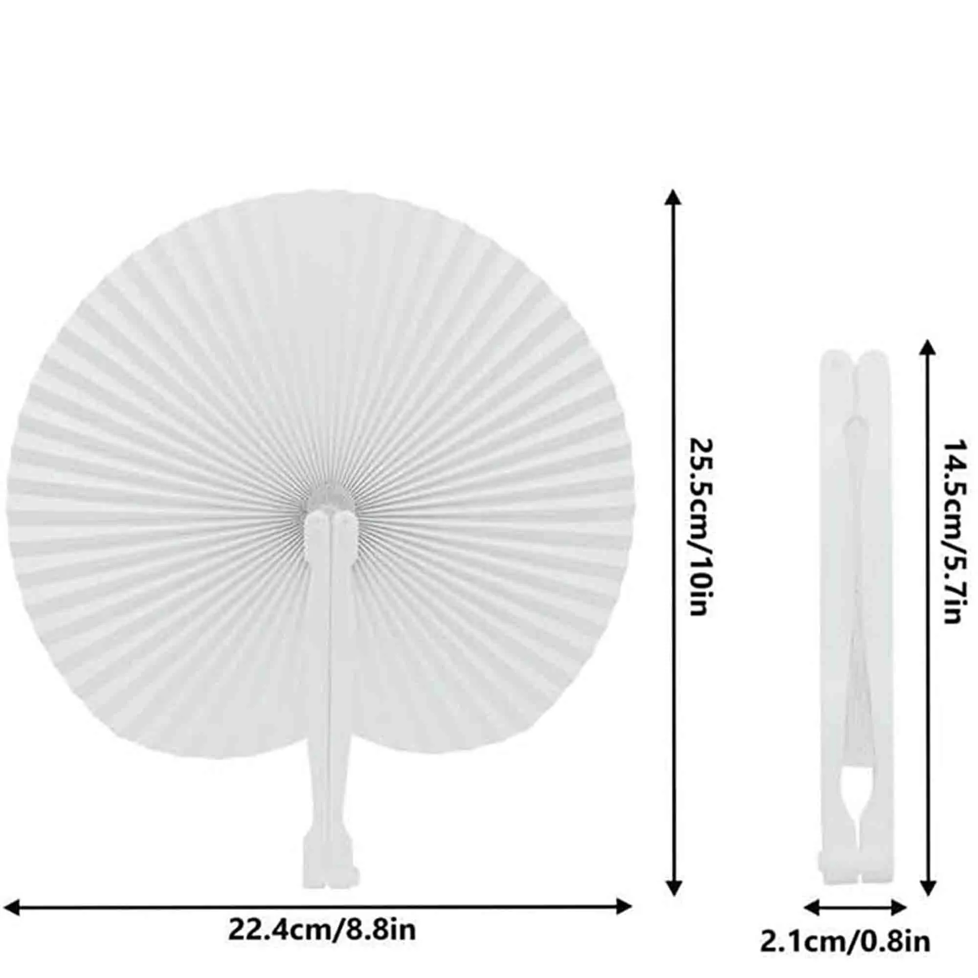 Round Hand Folding Fans Provided For Weddings 8