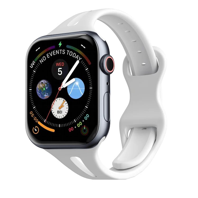 Apple Watch Sleek Silicone Bands - White 38mm/40mm/41mm 3