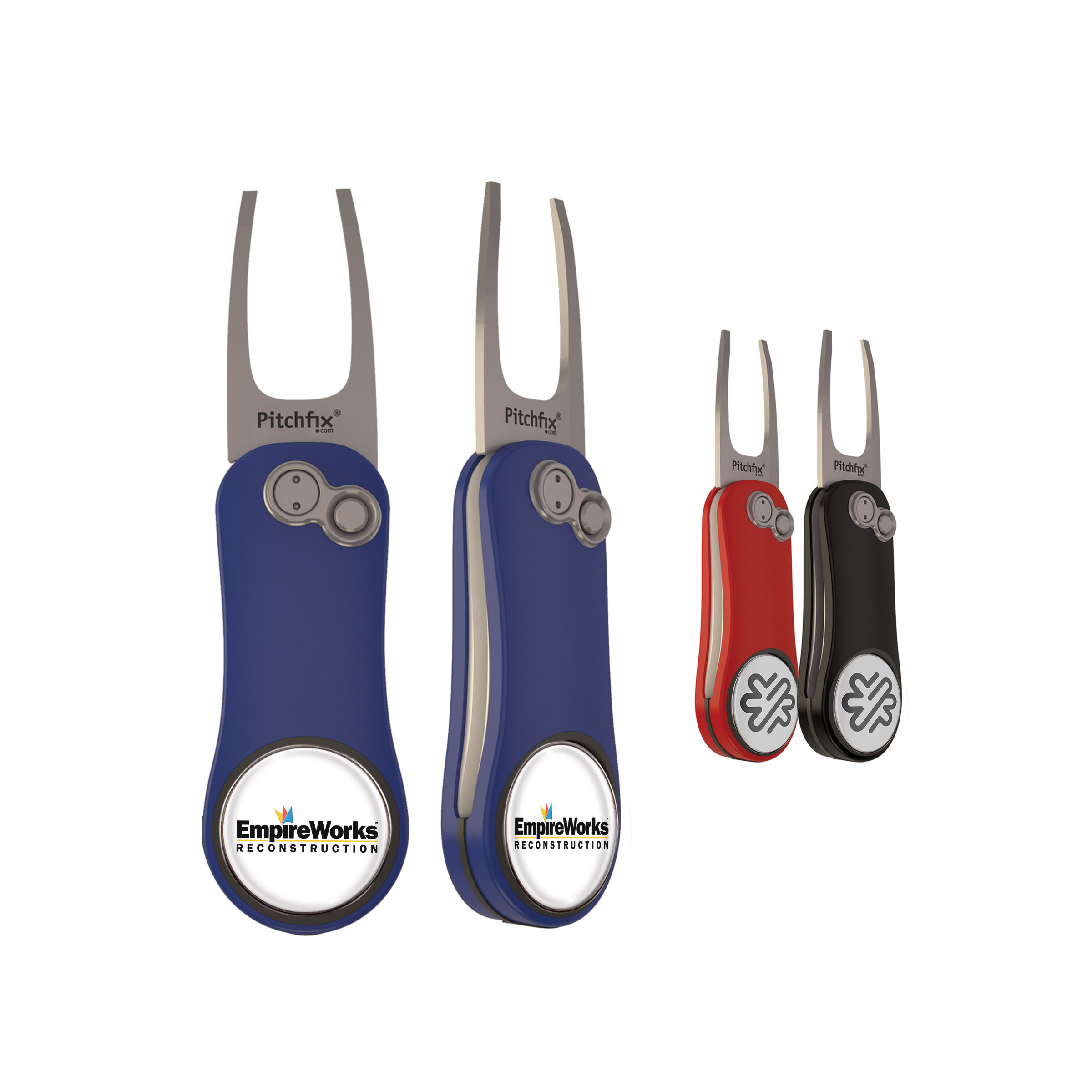 Pitchfix Hybrid 2.0 Golf Divot Tool w/ Custom Ball Marker 14