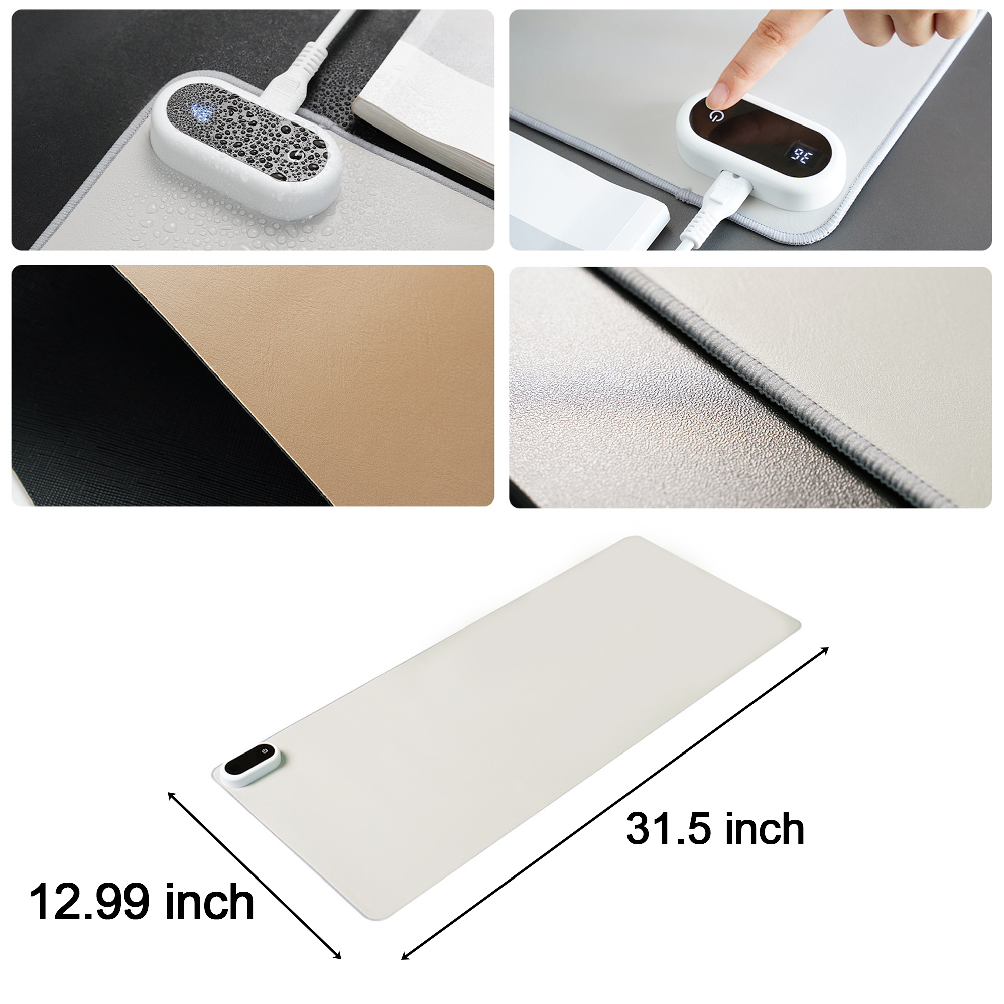 Electric Heated Waterproof Office Desk Mat 7