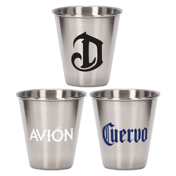 Pound One 2.5  oz Metal Shot Glass