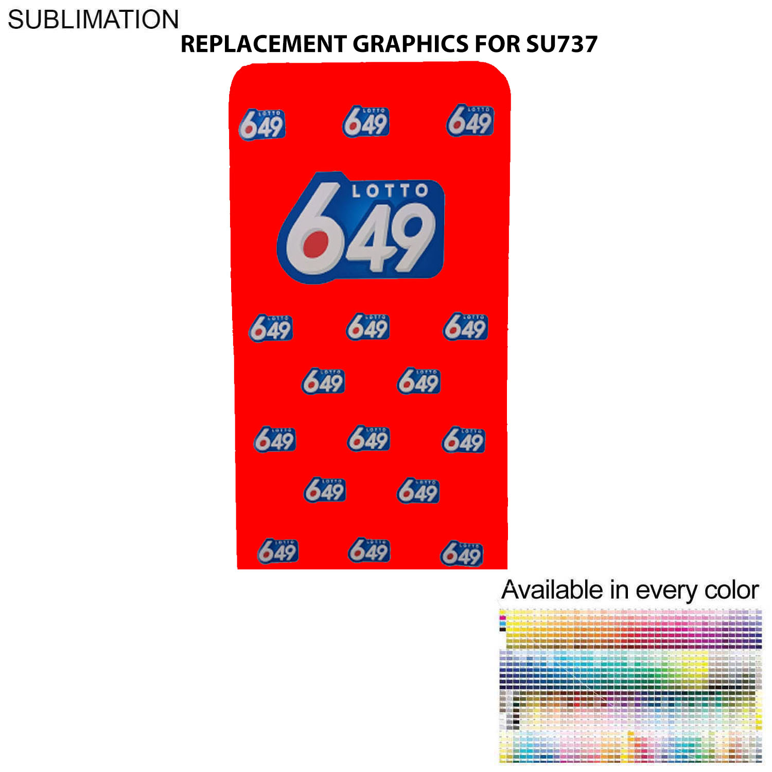 Replacement Graphics Double Sided 4'W x 90"H EuroFit Tension Fabric Slip on Cover, NO SETUP 3