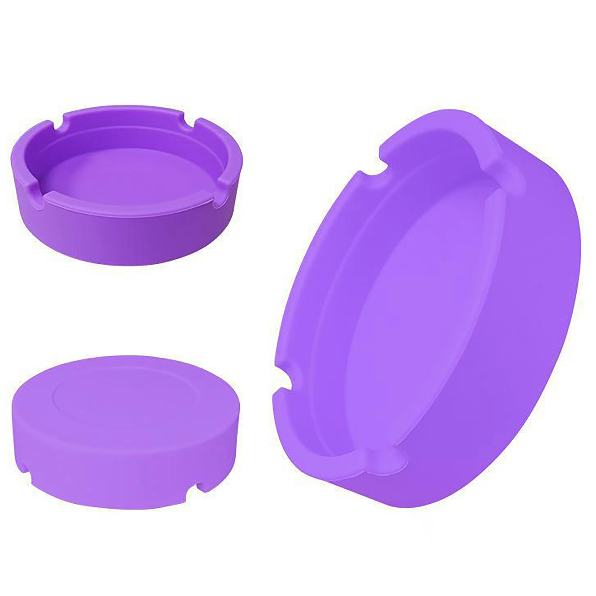 Color High Temperature Resistant Silicone Round Ashtrayr 22