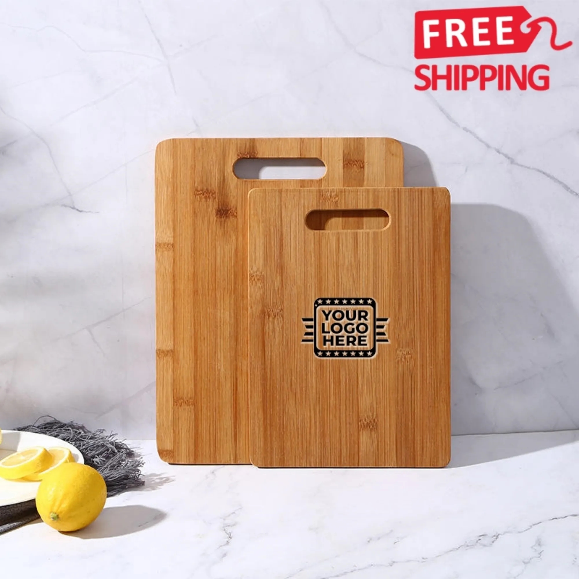 Bamboo Cutting Board Set Two Piece