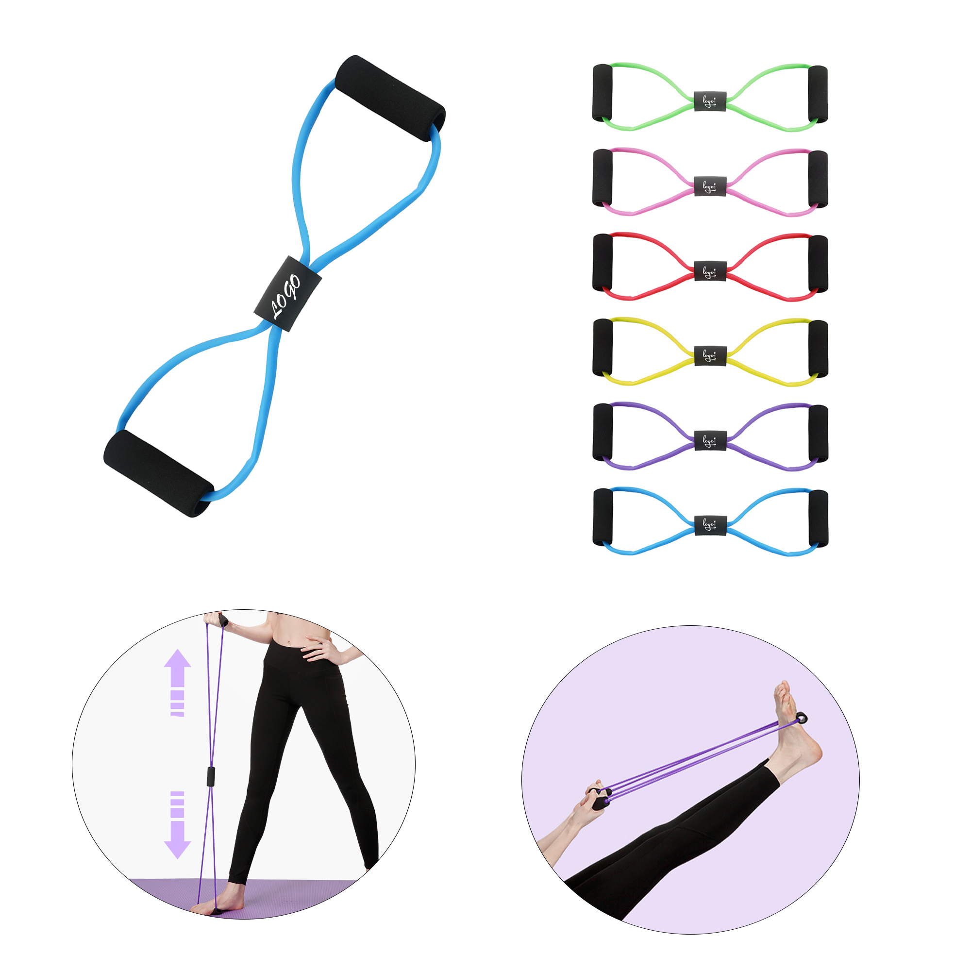 Fitness Figure-eight Resistance Band