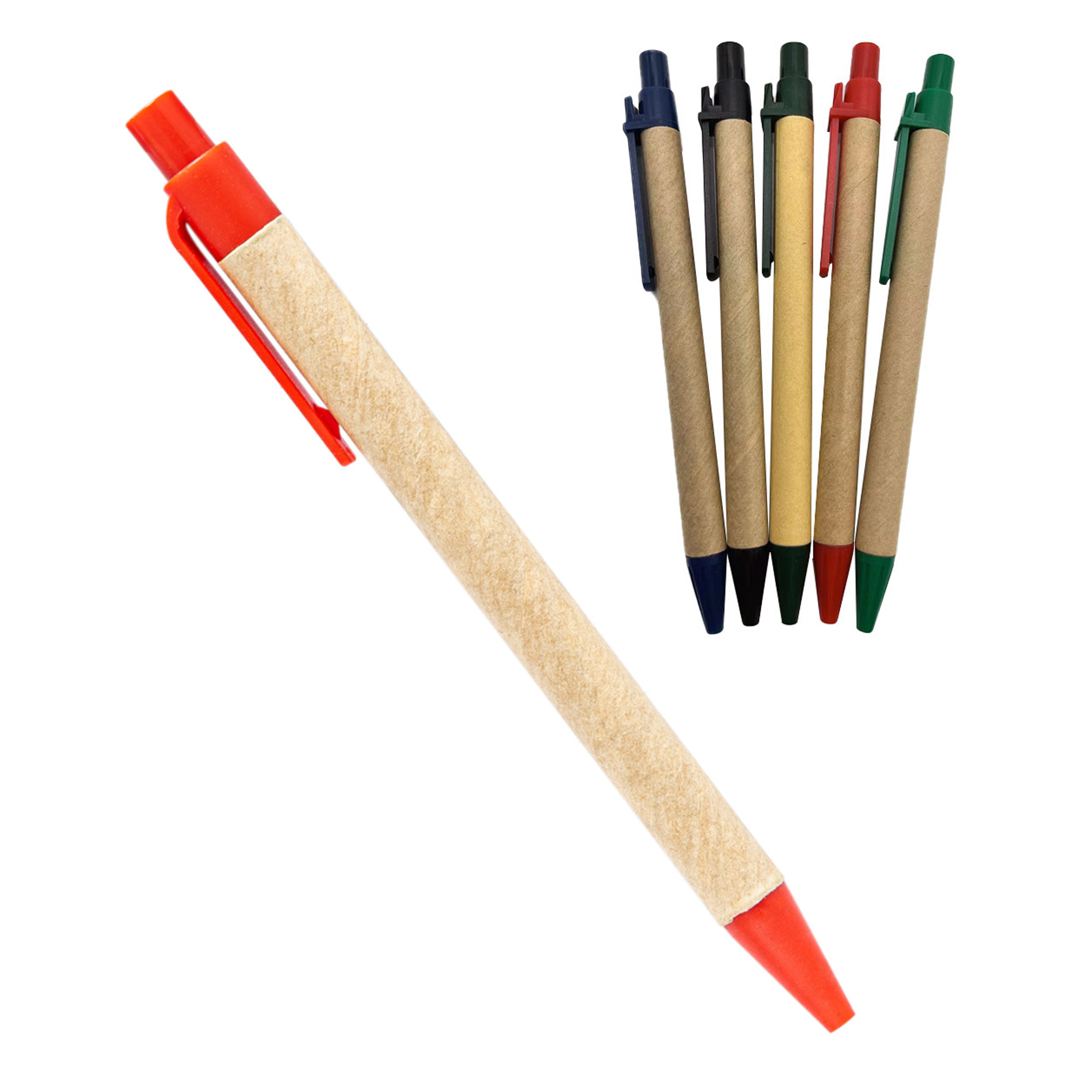 Brown Paper Stick Ballpoint Pen Advertising Pen 3