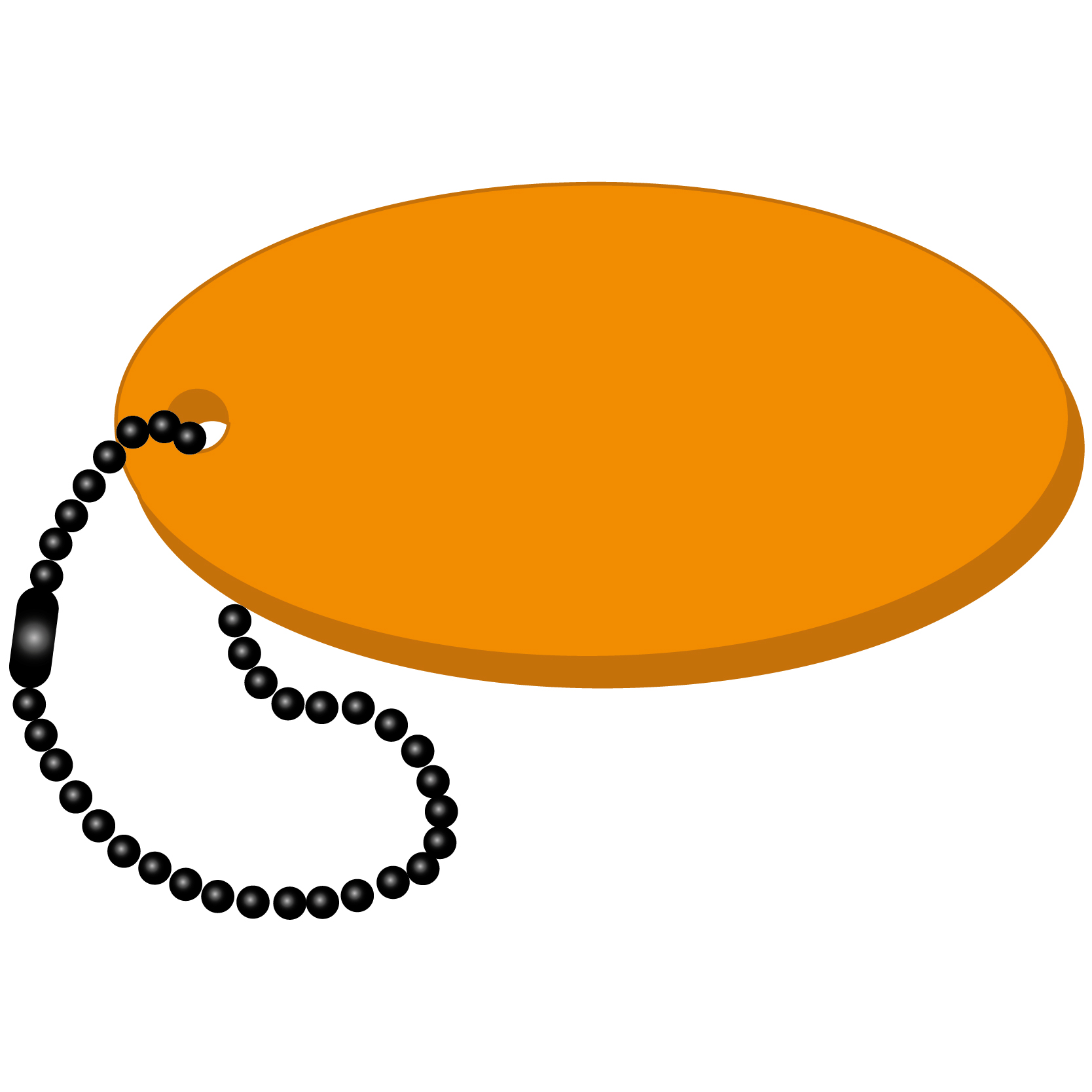 Oval Key Tag 29