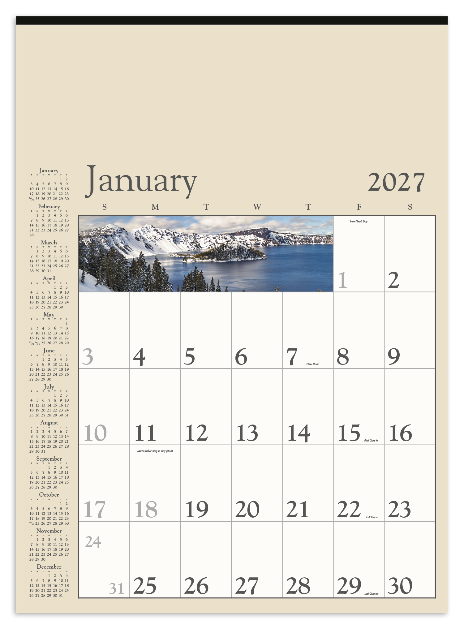 Triumph Calendars Decorator Memo (Tan) Calendar