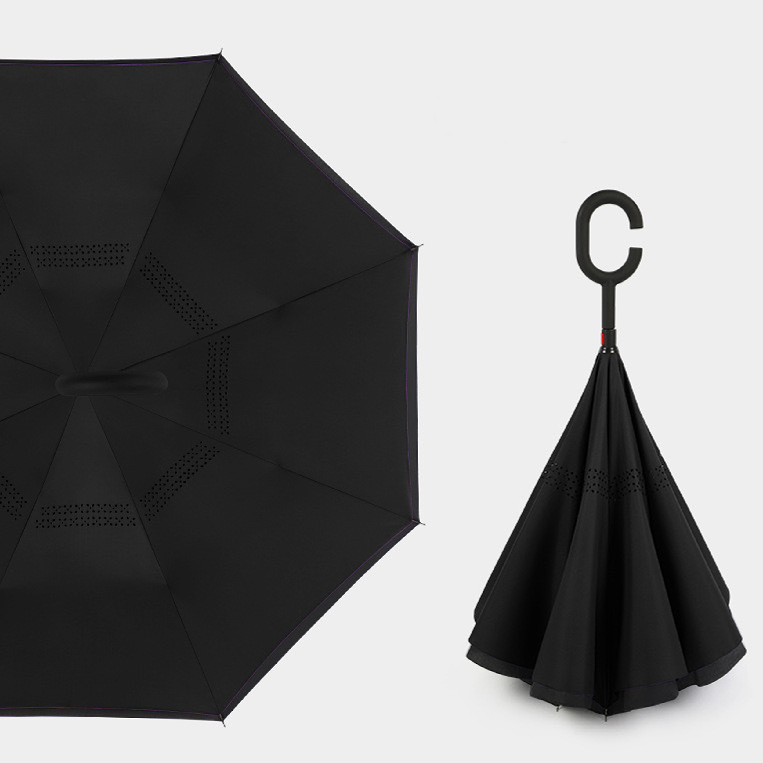 Inverted Long Handle Umbrella 50MOQ