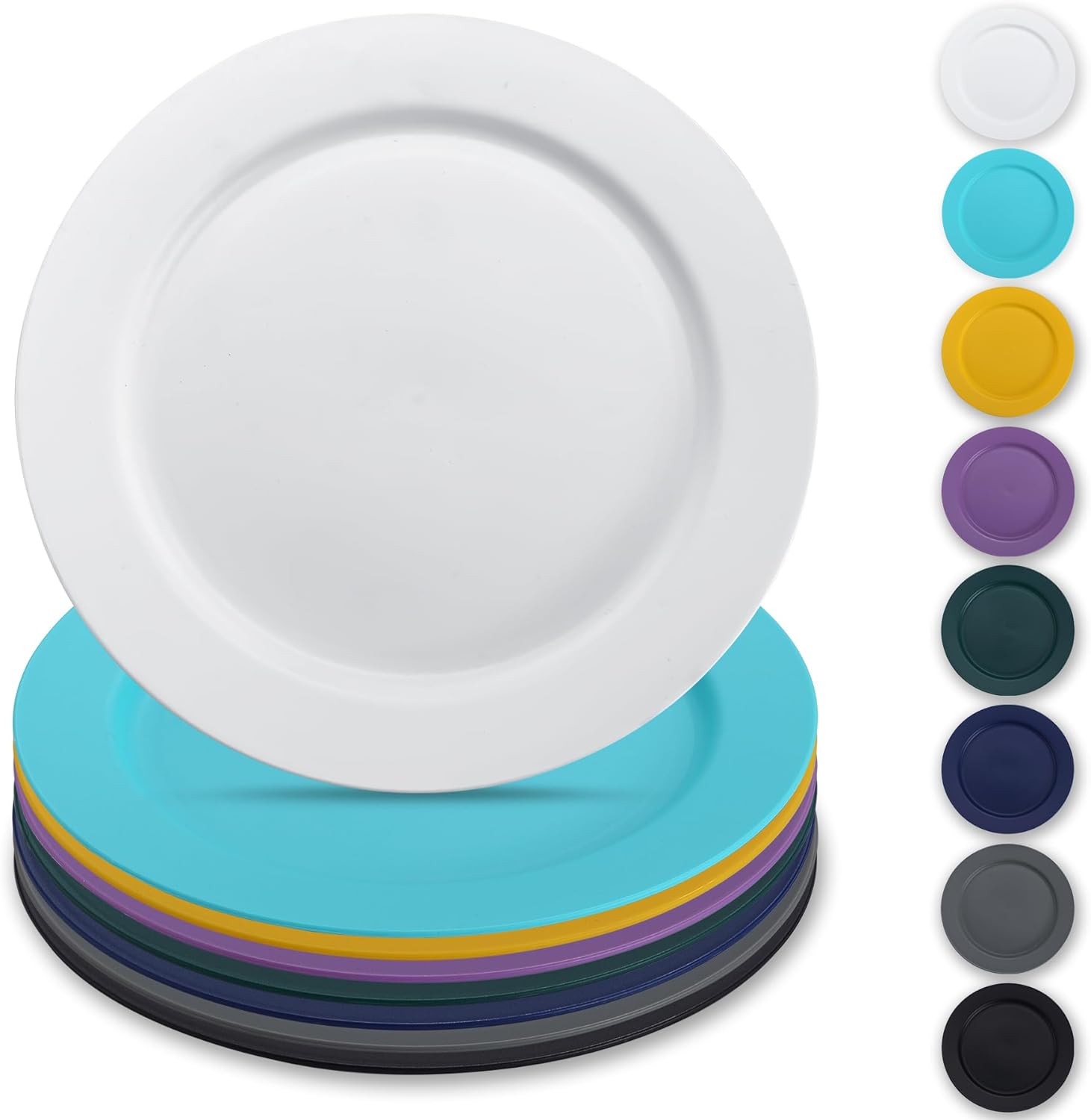 Reusable Flat Dinner Plates 5