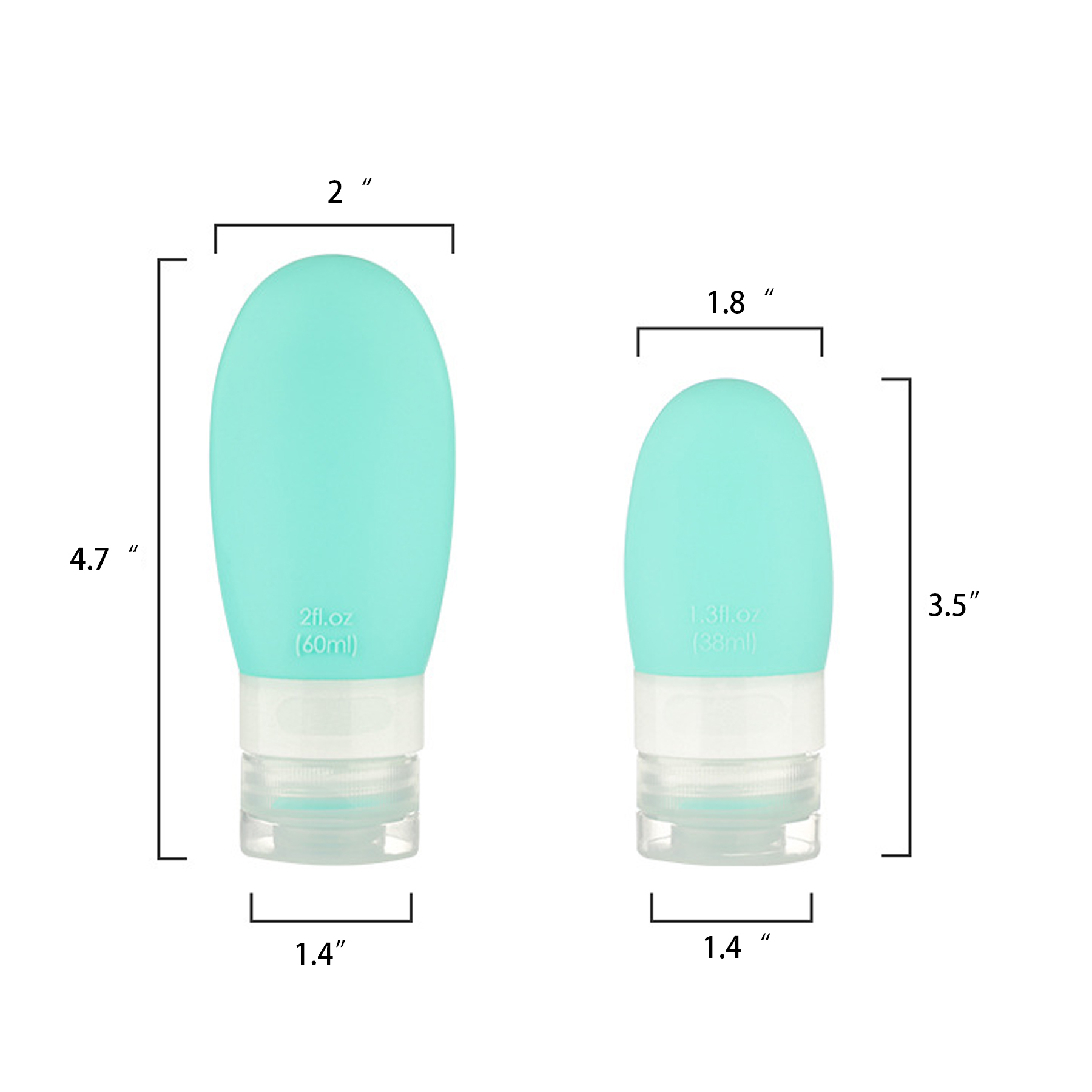 Squeezable Silicone Travel Bottles 5
