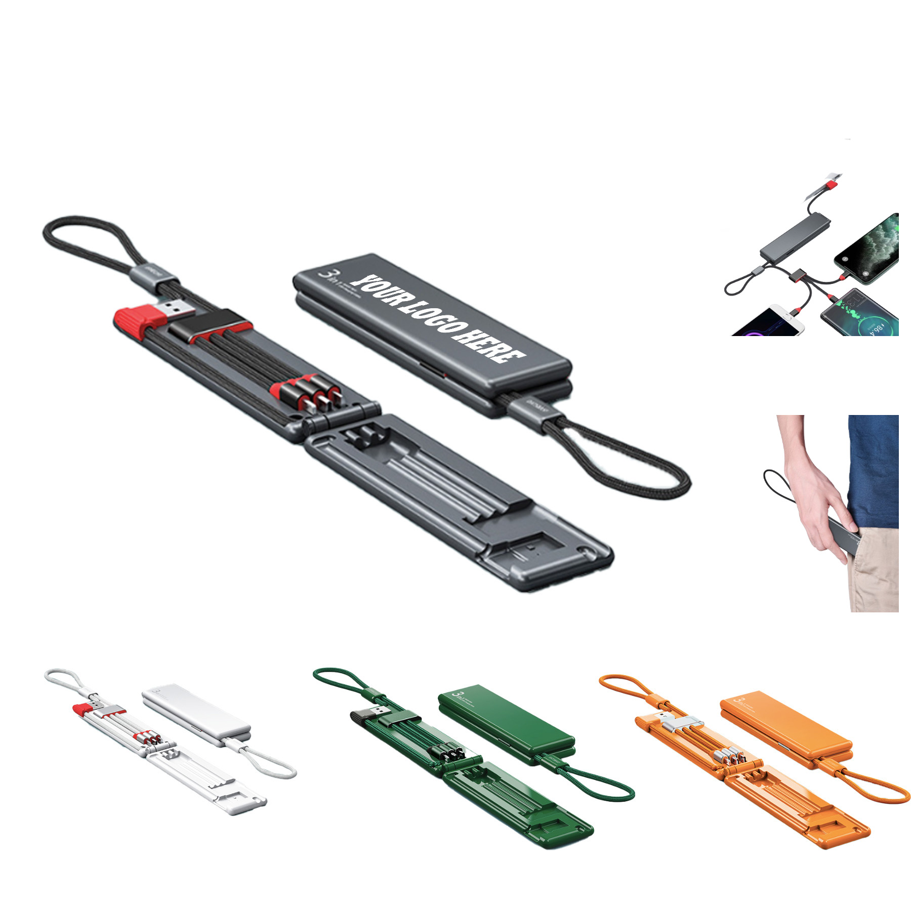 3 In 1 Charing Cable