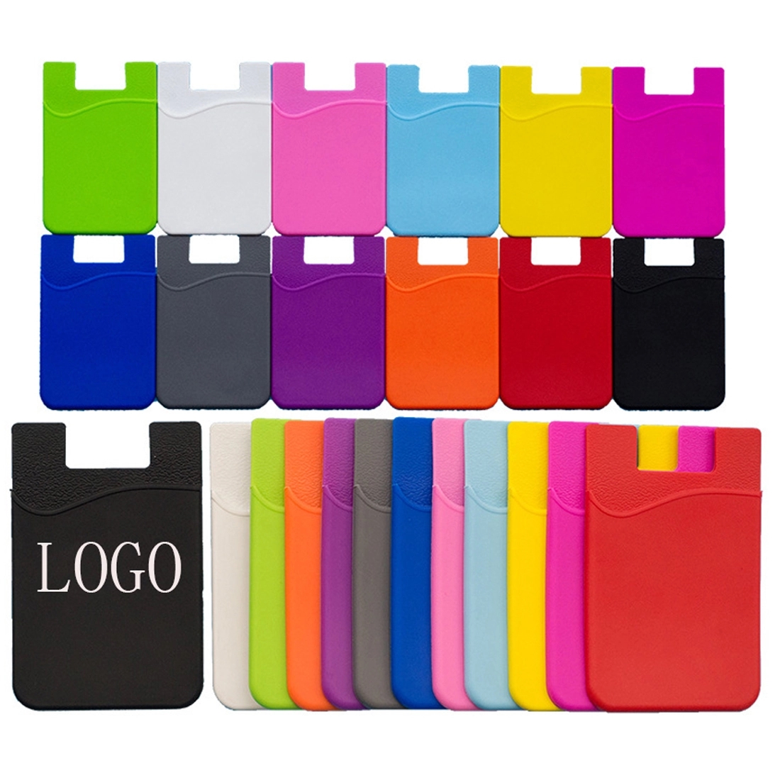 Adhesive Stick Silicone Phone Wallet 1