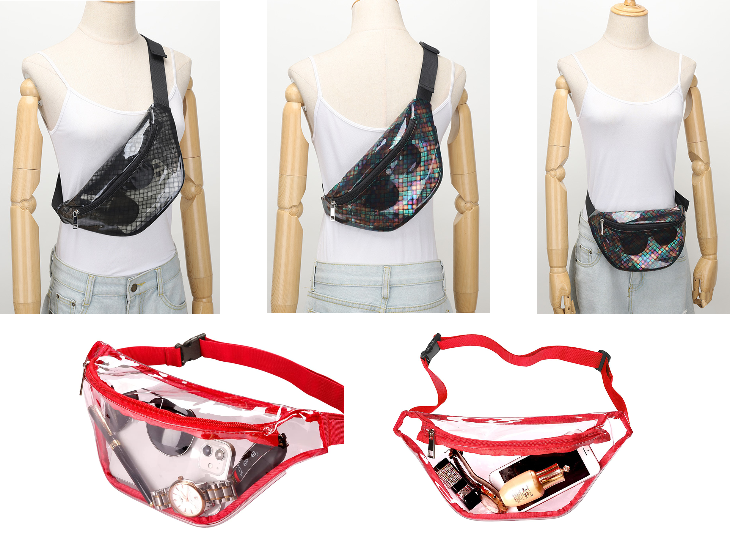 Clear Fanny Pack MOQ 50PCS 9