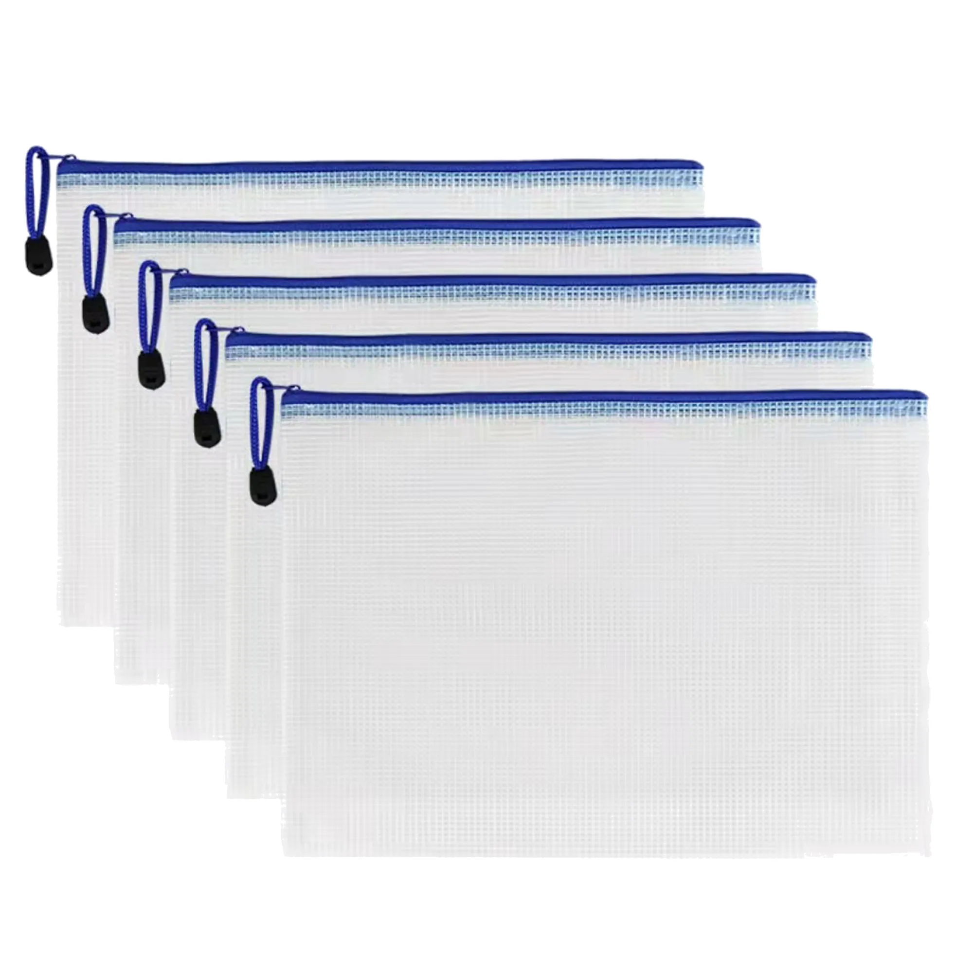A4 Mesh Document Sleeve File Bag with Zipper 16